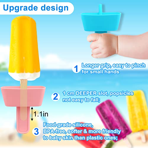 Minimalist AIERSA 8pcs Popsicle Holders and Ice Pop Essentials