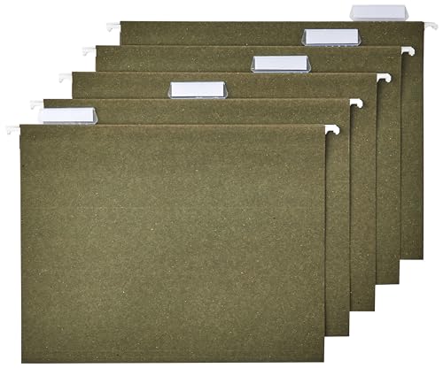 luxury Basics Hanging File Folders for Documents, Letter Size, Collection