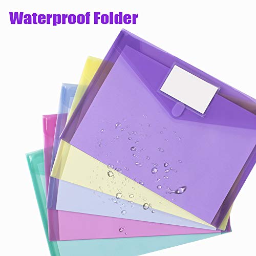 upgraded Sooez 10 Pack File Folders, Clear Poly Collection