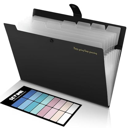 Minimalist SKYDUE Accordion File Organizer, Expanding File Folder Essentials