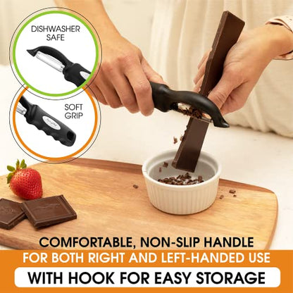 Minimalist Spring Chef top-tier Swivel Vegetable Peeler, Soft Grip Essentials