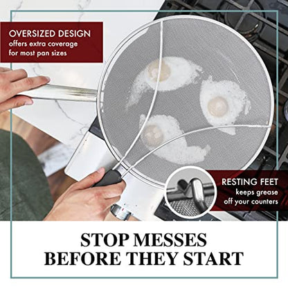 high-quality Splatter Screen for Frying Pan - 13 Inch Set
